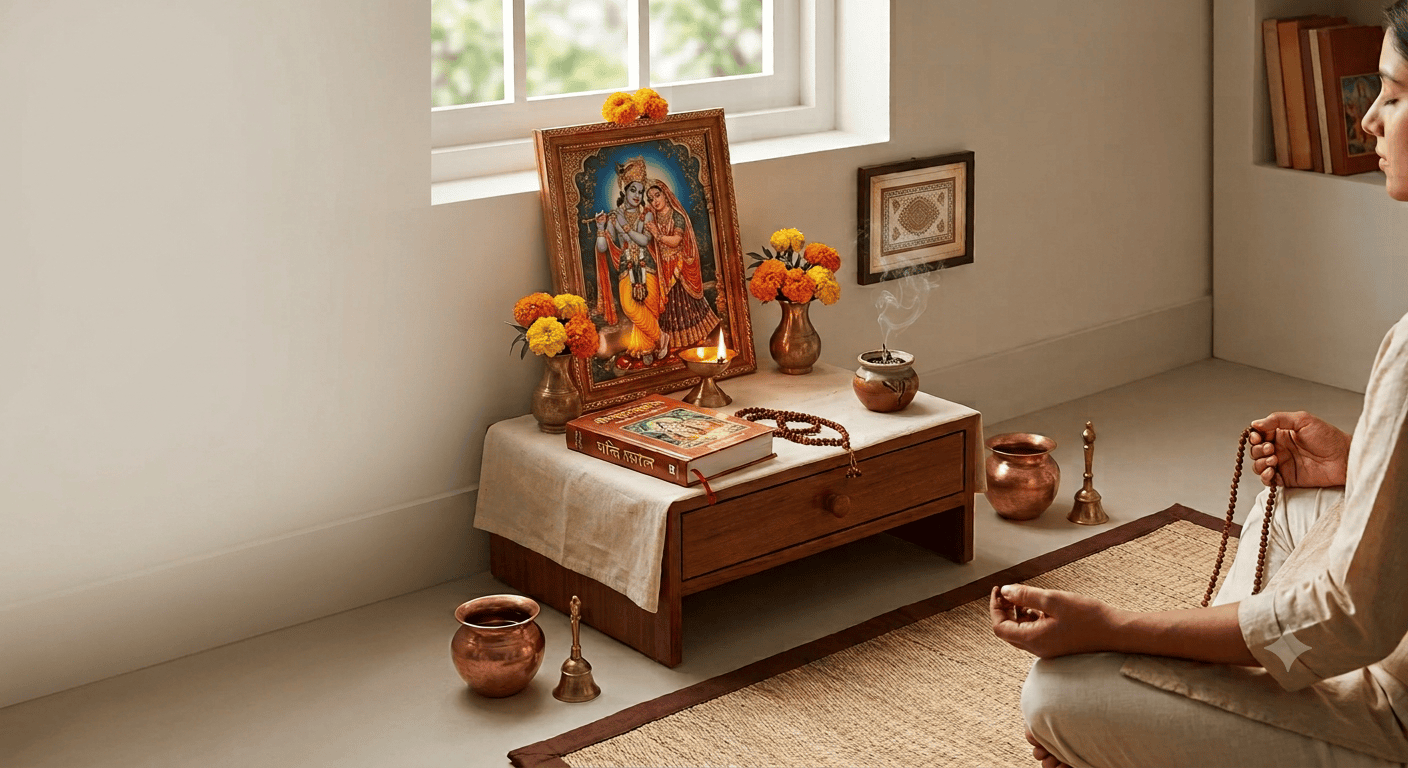 radha krishna puja