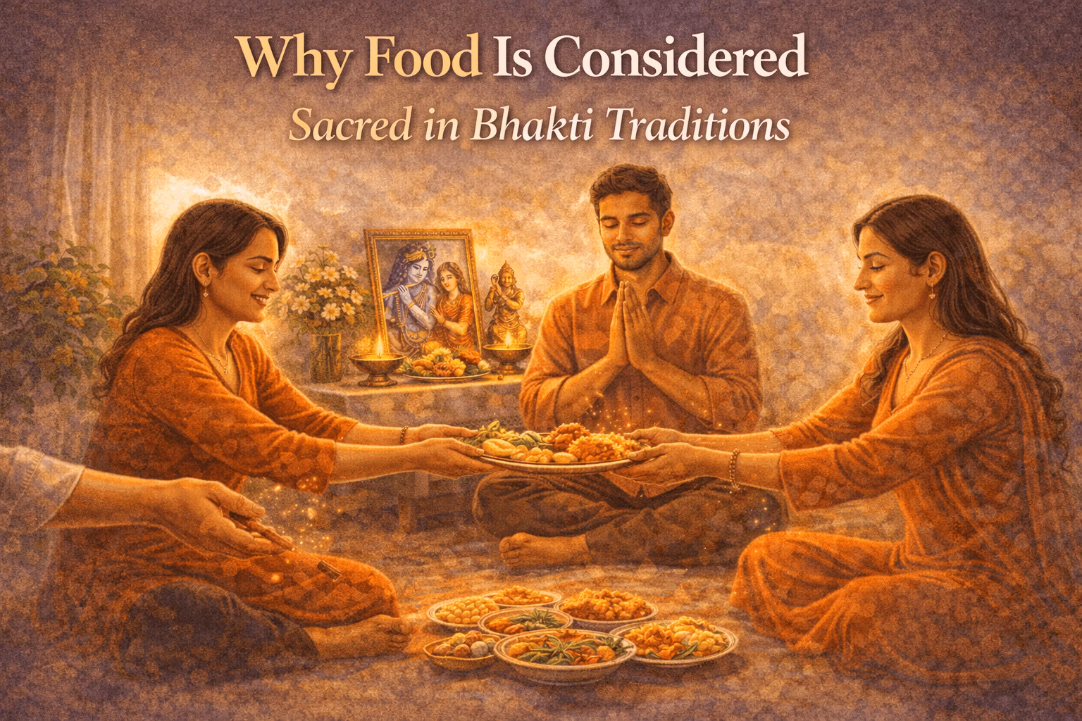 why food is considered sacred in bhakti traditions
