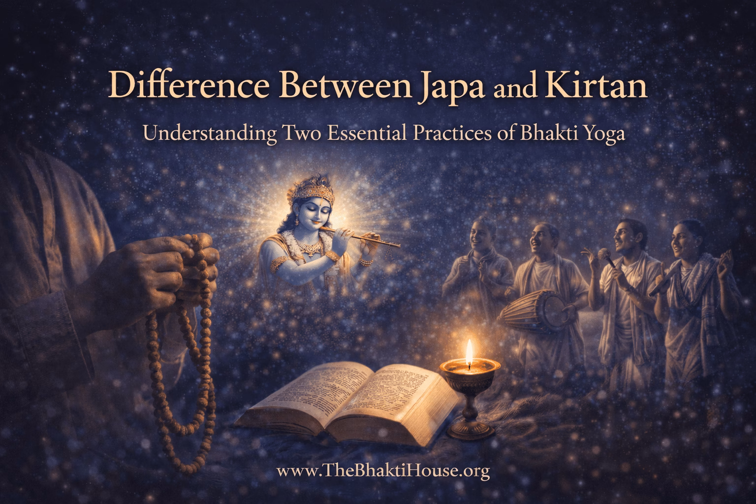 difference between japa & kirtan