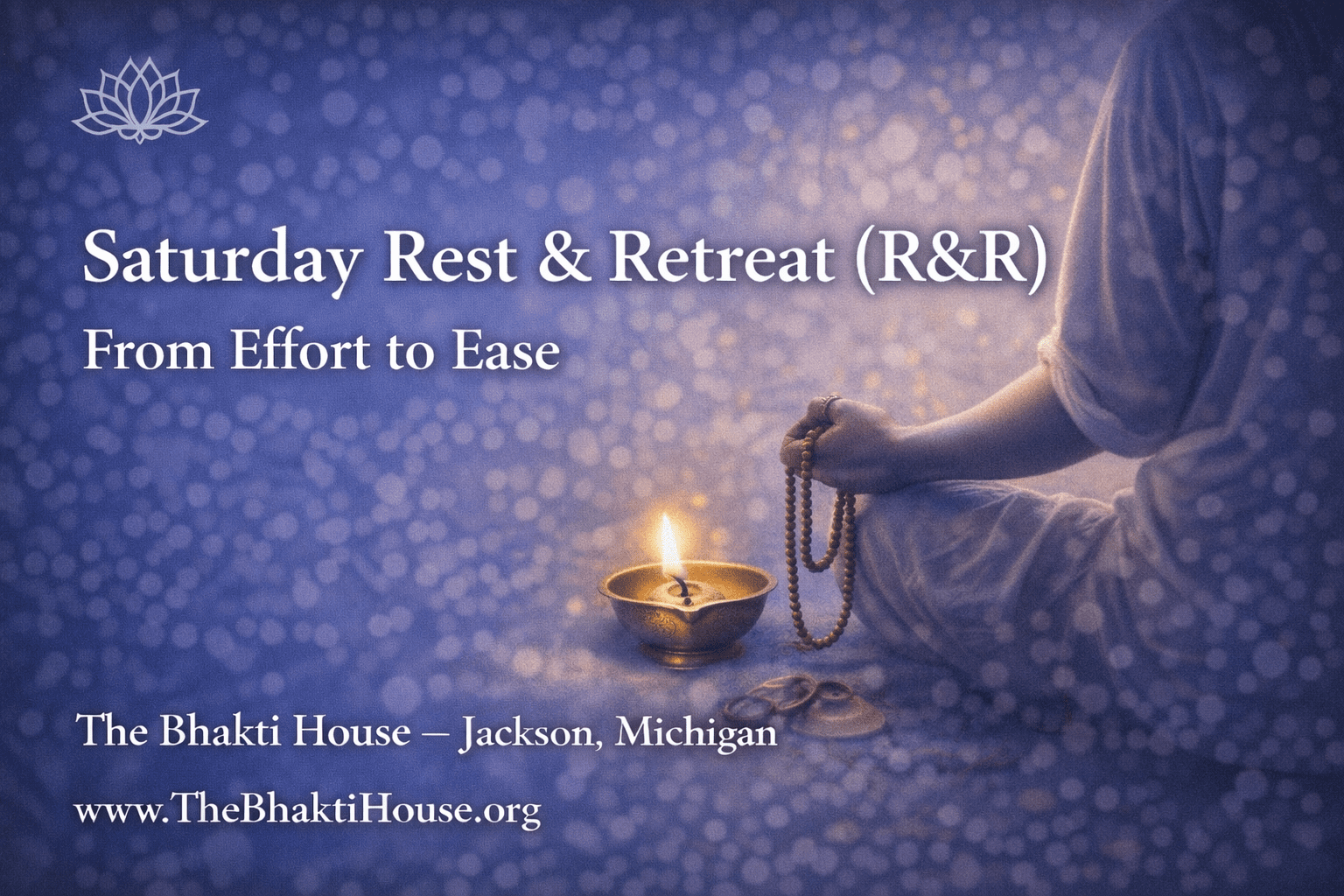 saturday rest and retreat from effort to ease