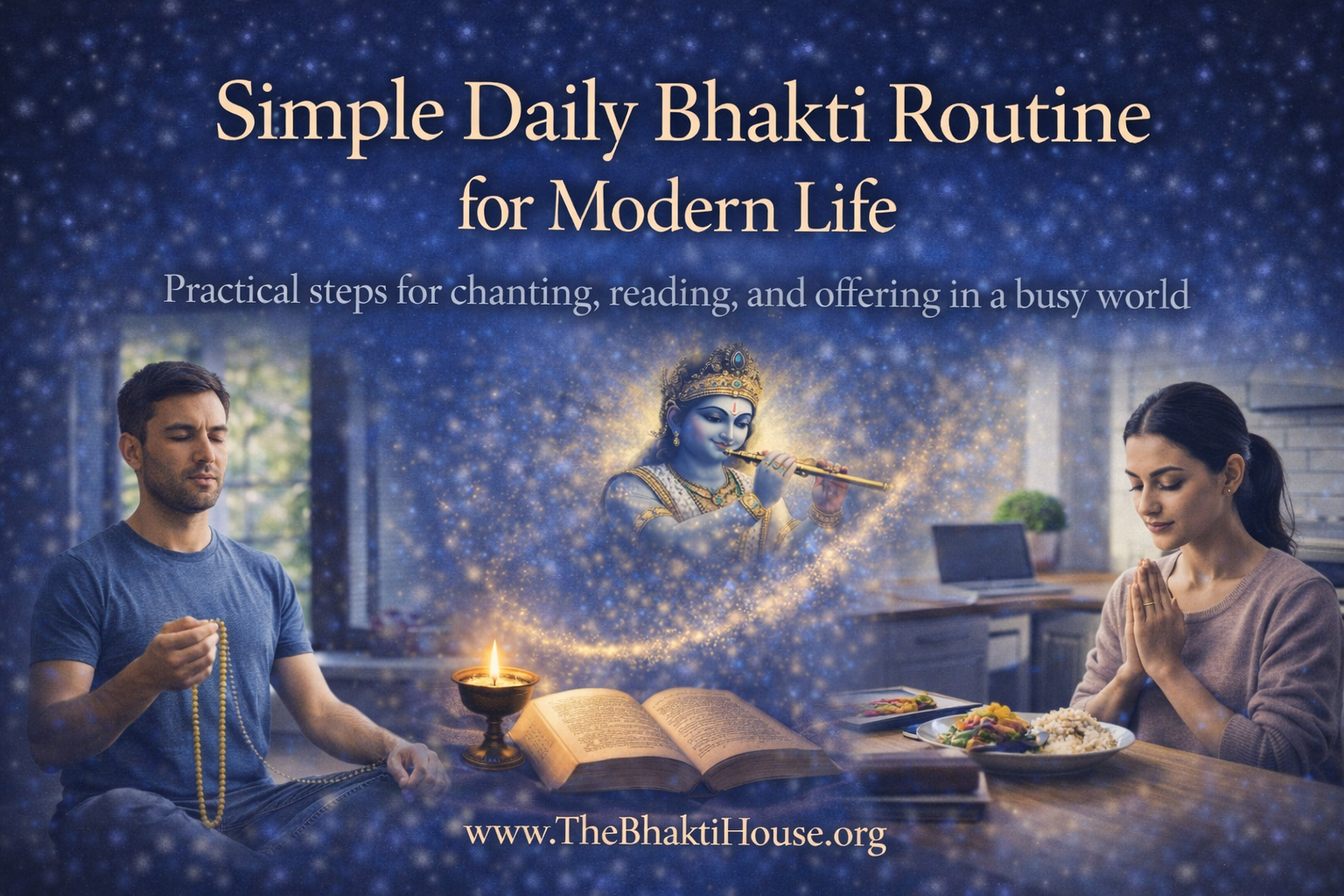 Simple Daily Bhakti Routine for Modern Life - The Bhakti House