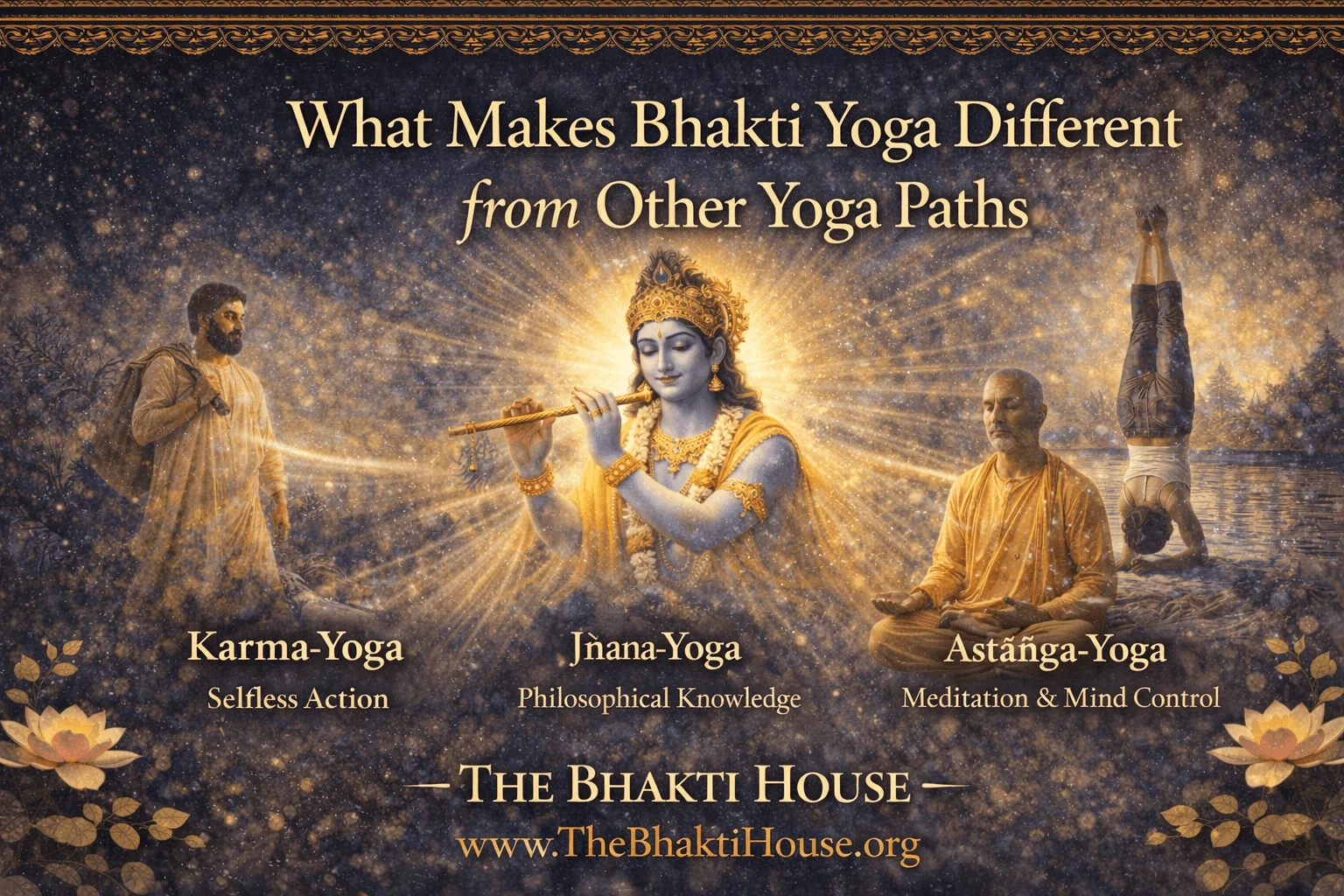 what makes bhakti yoga different from other yoga paths
