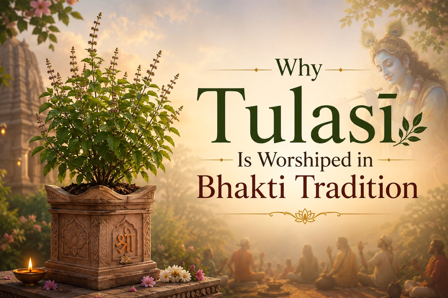 why tulasi is worshiped in bhakti tradition